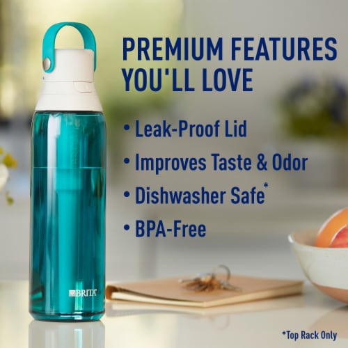 Brita Premium Sea Glass 26 Ounce Water Bottle with Filter Perspective: right