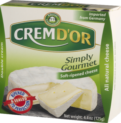 Kaserei Champignon Crem D'or Soft-Ripened Double Cream Cheese Perspective: right
