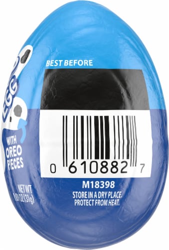 Oreo Creme Filled Chocolate Egg Easter Candy Perspective: right