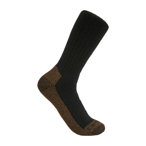Carhartt® Men's Midweight Large Steel Toe Boot Sock Pack - Black Perspective: right