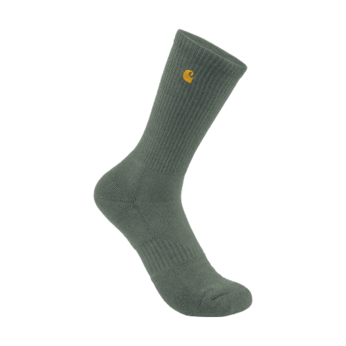Carhartt Force Midweight L Crew Socks - Dusty Olive Perspective: right
