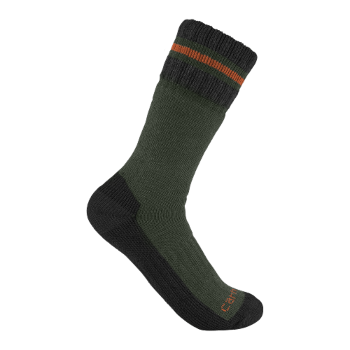Carhartt Heavyweight Synthetic-Wool Blend L Boot Socks - Burnt Olive Perspective: right