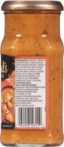 Sharwood's® Butter Chicken Sauce Perspective: right
