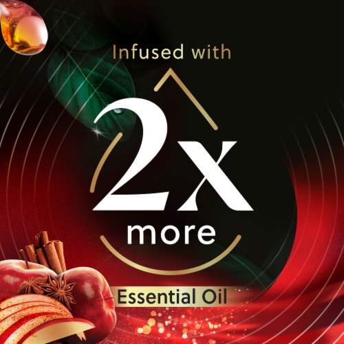 Air Wick Scented Oil Refill, Holiday Plug In, Fall Air Freshener, Warm Spiced Apple, 2 refills Perspective: right