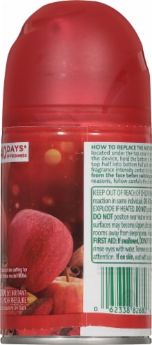 Air Wick Automatic Air Freshener Spray Refill Apple Cinnamon Essential Oils Perspective: right
