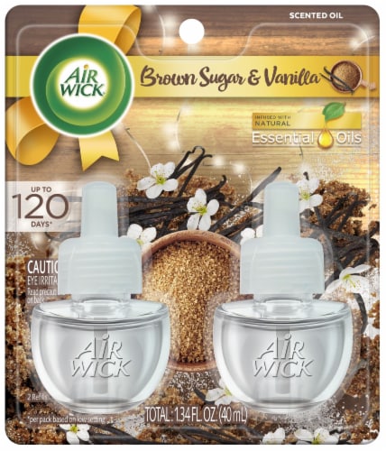 Air Wick Essential Oils Brown Sugar & Vanilla Fragrance Refills Perspective: right