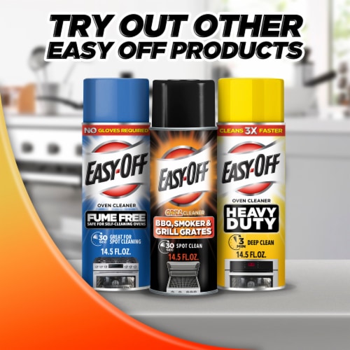 Easy-Off Heavy Duty Oven Cleaner Spray, Regular Scent, 14.5oz, , Removes  Grease 