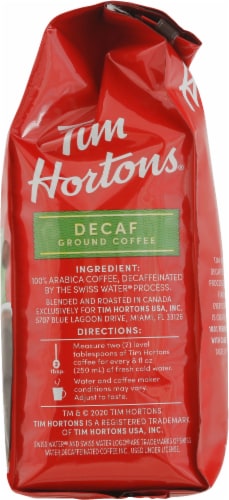 Decaf, Medium Roast Ground Coffee, Fine Grind, 12oz Bag Perspective: right