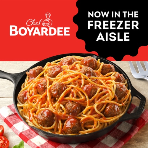 Chef Boyardee Spaghetti And Meatballs Skillet Meal Perspective: right
