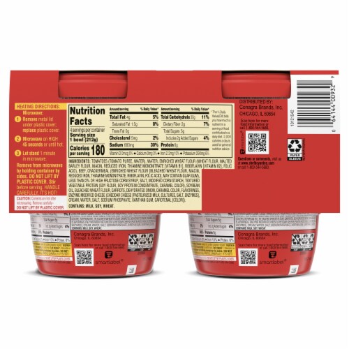 Chef Boyardee Beef Ravioli Microwave Meal Perspective: right