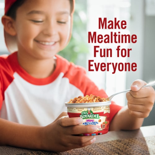 Chef Boyardee Mini-Bites Abc's & 123's Pasta With Meatballs Perspective: right