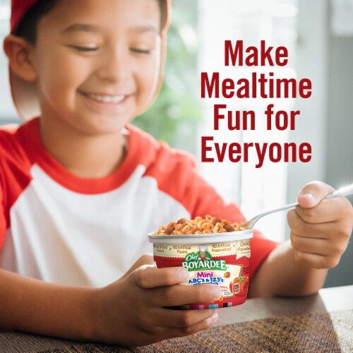 Chef Boyardee Mini-Bites Abc's & 123's Pasta With Meatballs Perspective: right