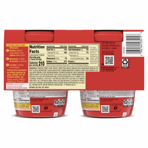 Chef Boyardee Spaghetti & Meatballs Microwave Meal Perspective: right