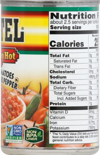 Rotel Diced Tomatoes with Serrano Peppers Perspective: right