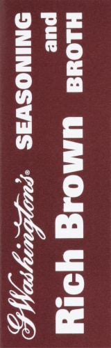 G Washington's® Rich Brown Seasoning and Broth Packets Perspective: right