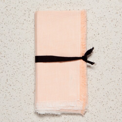 Danica Heirloom Chambray Cotton Napkins Jade Green 18 x 18 inches Set of 4 Perspective: right