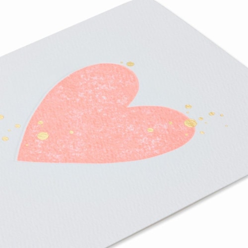 American Greetings (S32) Neon Pink Heart - Blank Card Perspective: right