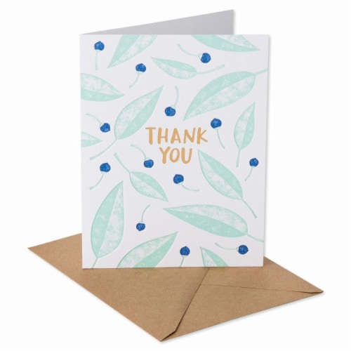 American Greetings (S23) Appreciation Leaves - Thanks Card Perspective: right