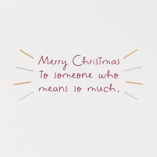 American Greetings Christmas Greeting Card (Good Things) Perspective: right