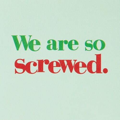 American Greetings Funny Christmas Greeting Card (Bad or Good) Perspective: right