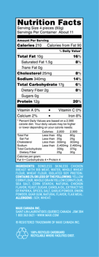 Yummy® Dino Buddies® Alphabet-Shaped Chicken Breast Nuggets Perspective: right