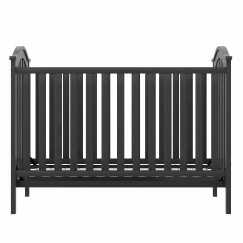 Baby Relax Adelyn 2 in 1 Convertible Wood Crib Nursery Bed Black 31.50 x 54.25 x 41.63 Pick n Save