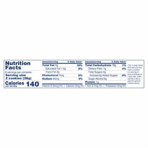 Voortman Bakery Zero Sugar Iced Almonette Cookies Perspective: right