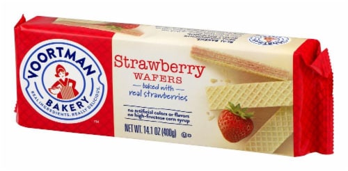 Voortman Strawberry Wafers Perspective: right