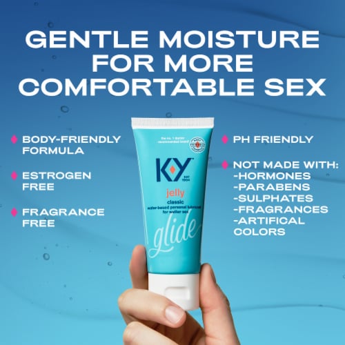 KY Jelly Water-Based Personal Lubricant Perspective: right