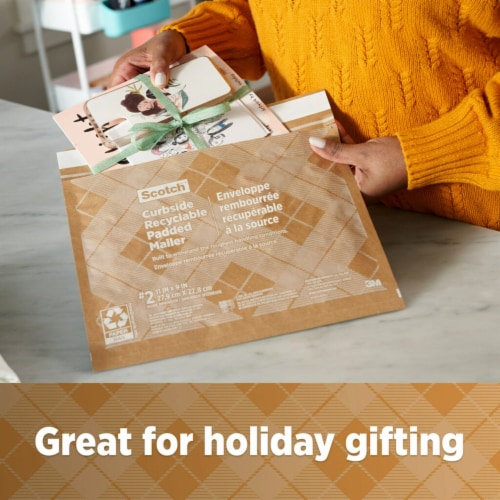 Scotch™ Curbside Recyclable Padded Mailer Perspective: right