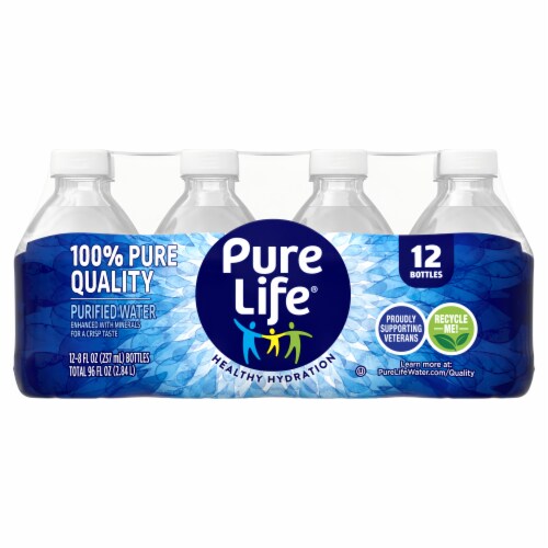 Pure Life Purified Water Perspective: right