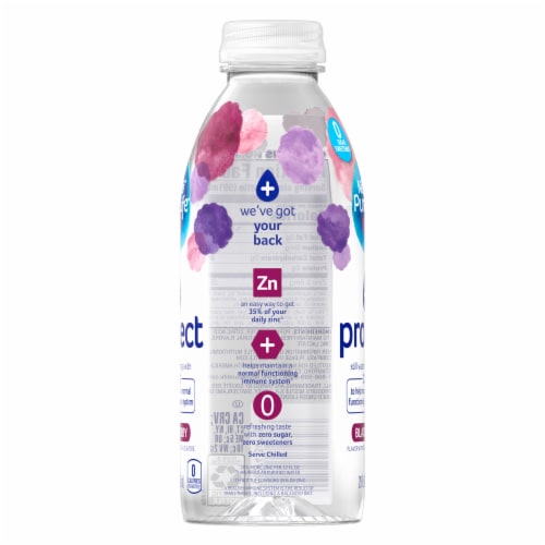 Pure Life® Blackberry Flavored Bottled Water Perspective: right