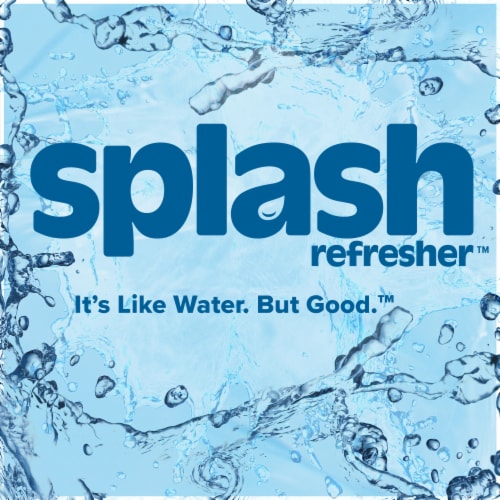 Splash Refresher Lemon Flavored Water Bottle Perspective: right
