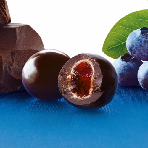 BROOKSIDE Dark Chocolate Acai and Blueberry Flavored Snacking Chocolate Bag Perspective: right