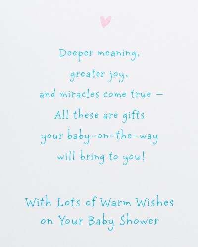 American Greetings Baby Shower Card (Warm Wishes) Perspective: right