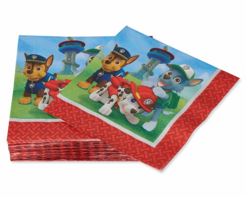 American Greetings Paw Patrol Paper Lunch Napkins Perspective: right
