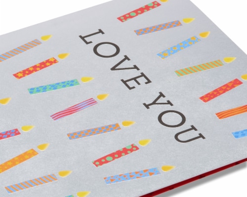 American Greetings Birthday Card (Candles Love You) Perspective: right