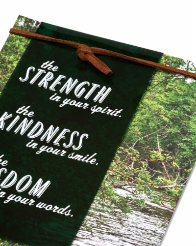 American Greetings Father's Day Card (Strength Kindness Wisdom) Perspective: right
