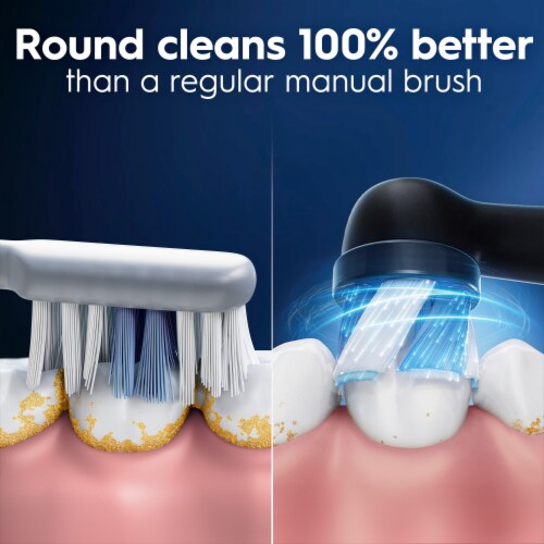 Oral-B iO Ultimate Clean Black Replacement Brush Heads Perspective: right