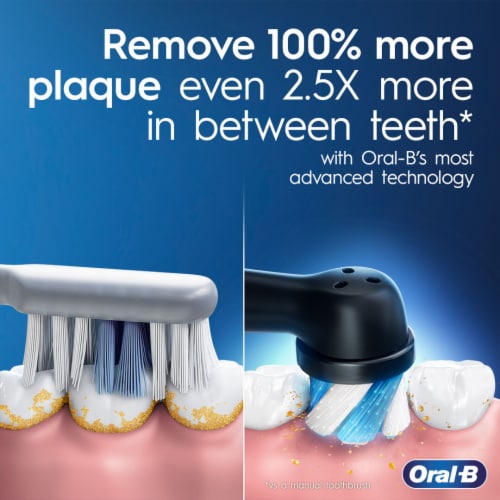 Oral-B iO Series 4 Electric Toothbrush with (1) Brush Head, Rechargeable, Black Perspective: right