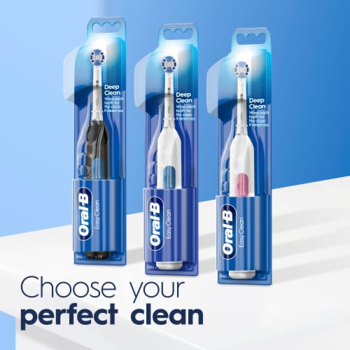 Oral-B Revolution White Battery Toothbrush Perspective: right