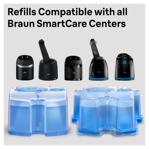 Braun Clean & Renew Lemon Fresh Scented Cleaner Solution Refill Cartridges Perspective: right
