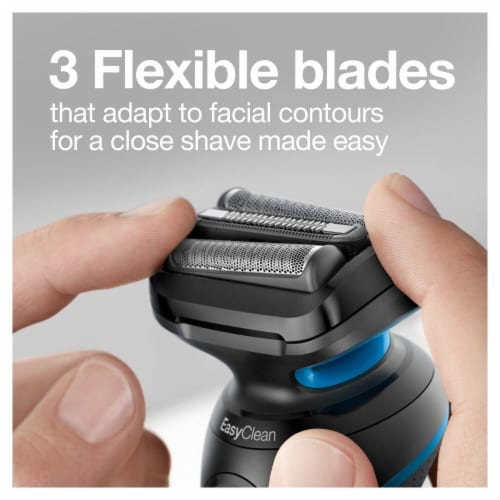 Braun Electric Shaver Series 5 Wet & Dry Shaver With Clean & Charge Station  Black B