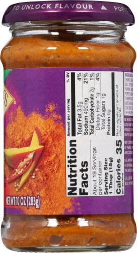 Patak's Hot Spicy Mango Pickle and Relish Perspective: right