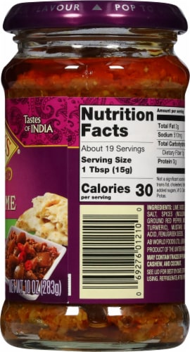 Patak's® Hot Lime Lime Pickle Relish Perspective: right