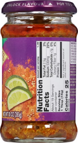Patak's Medium Lime Pickle Relish Perspective: right