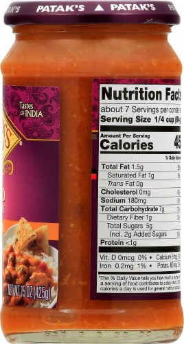 Patak's® Mild Curry Simmer Sauce - Case of 6 Perspective: right