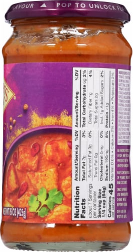 Patak's® Tikka Masala Spicy Curry Simmer Sauce Perspective: right