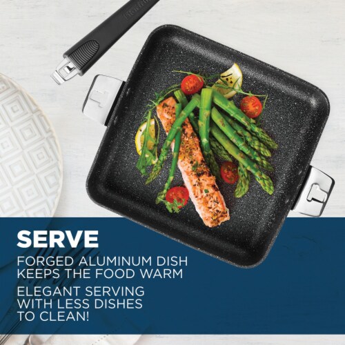 9-Inch Fry Pan/Square Dish with T-Lock Detachable Handle Perspective: right
