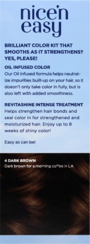 Clairol Nice'n Easy 4 Dark Brown Permanent Hair Color Perspective: right